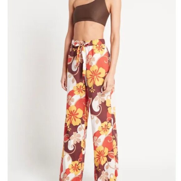 FAITHFULL THE BRAND New Celvia Wide Leg Pant Ulani Floral Print small - Picture 4 of 4